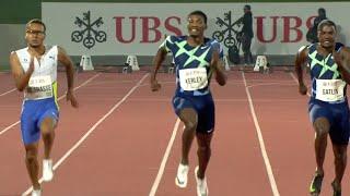 Andre de Grasse Runs Down Fred Kerley & Justin Gatlin In 100m