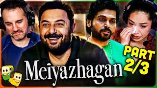 Part 2/3 - MEIYAZHAGAN Movie Reaction! | Arvind Swamy | Karthi | Rajkiran