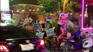 Christmas Night Walk Down Soi 94 Hua Hin Thailand