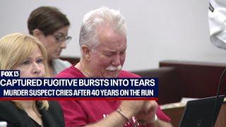 Captured Florida fugitive cries after 40 years on the run for 1984 murder