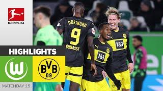 BVB Beats Away Curse! | VfL Wolfsburg - Borussia Dortmund | Highlights | MD 15 – Bundesliga 2024/25