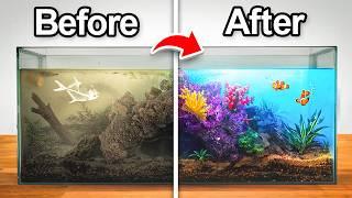 Transforming an Abandoned Aquarium (with fish)