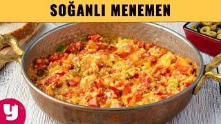 15 Dakikada Soğanlı Menemen | En Kolay Menemen Tarifi