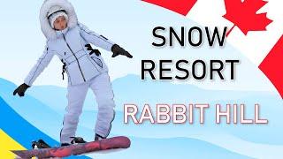 Обзор горнолыжного курорта у Едмонтона, Канада. Ski-Resort "Rabbit Hil". CUAET.