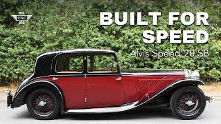 1934 Alvis Speed 20SB Sports Saloon: Built For Speed