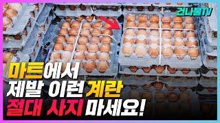 마트에서 이런 달걀 제발 사지 마세요! 계란의 모든것 보관법, 좋은 계란 고르는 방법