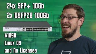 10Gb + 100Gb Linux-based Distribution Switch!