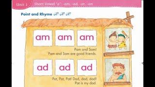 Phonics Kids 4A Unit 1 | Short Vowel "a" | am ad at | an ap ab ag | ack ant |