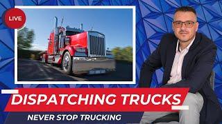 A day in the life of a trucking dispatcher - Dispatching LIVE