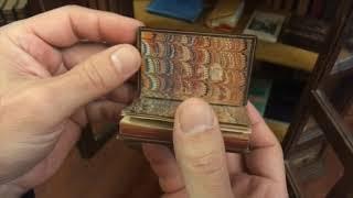 Miniature book Imitation of Christ 1858 leather binding Thomas a' Kempis Paris