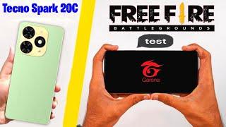 Tecno Spark 20c Free Fire Test | Tecno Spark 20c Gaming Test | Tecno Spark 20c Free Fire Handcam |