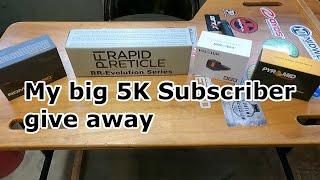 The winners have been drawn - Here it is...the 5K give away