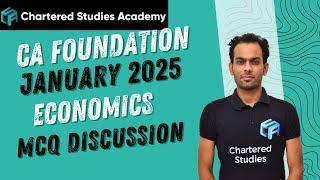 CA FOUNDATION | ECONOMICS SOLUTION | JANUARY 2025 EXAM | CSA