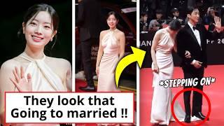 Dahyun Dress Accidentally Trampled by Jinyoung on the Busan International Film Festival Red Carpet