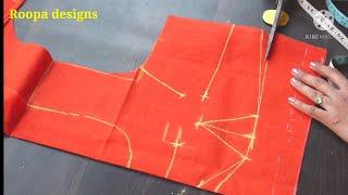 perfect blouse cutting step by step slowly cutting easy method.