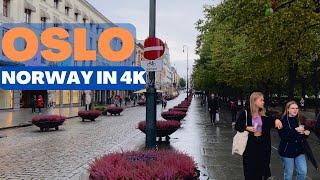 Oslo, Norway  - Autumn Walk - 4K/60fps HDR - Walking Tour