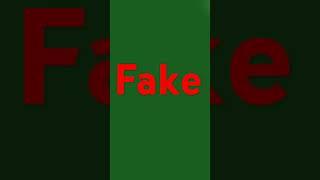 this Is fake