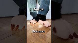 Making fursuit feet paws