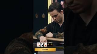 Timothy 'Trueteller' Kuznetsov Flops Trip Kings!! #shorts #poker #tritonpoker