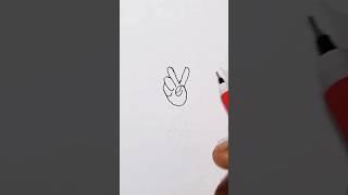 Victory Hand Drawing #shorts #satisfying #handdrawing #shortvideo