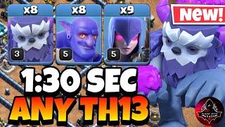 TH13 Yeti Bowler Witch Attack With 10 Zap Spell | Best TH13 Attack Strategy in Clash of Clans