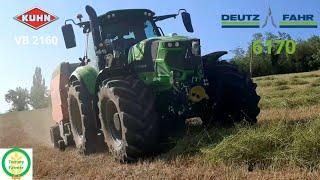 Deutz-Fahr 6170 baling whit Khun VB 2160 | Az. Ciandrini