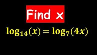 A nice logarithmic equation
