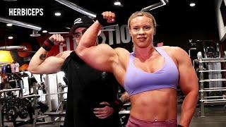 Mistie Lopez Extreme Biceps and Muscle Woman bodybuilder