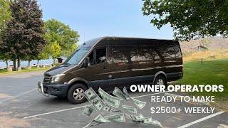 How to make $2500+ weekly | Start Expediting as a sprinter owner operator | van life