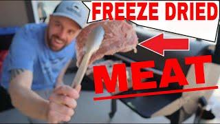 FREEZE DRIED MEATSteak, Pork Chops, Chicken, Shrimp, Bacon, Hamburger, Turkey, Hot Dogs