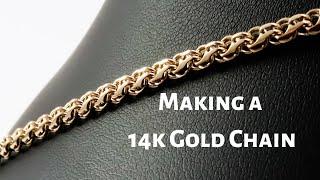 Making 14k Gold Chain.