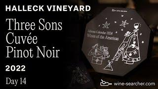 Wine-Searcher Advent Calendar Day 14: Halleck Vineyard Three Sons Cuvée Pinot Noir 2023