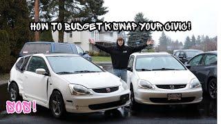 How to k swap your honda civic on a budget! (pt.1)