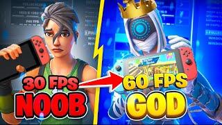 *BEST* Nintendo Switch Settings For FAST EDITS & 60FPS (Fortnite Tutorial)