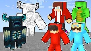 JJ and Mikey + Cash and Nico vs Warden and White Warden (Minecraft Battle)