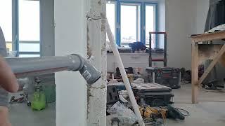 Легкий способ  убрать канализацию в стену. Почему больше 32 трубы нет смысла...