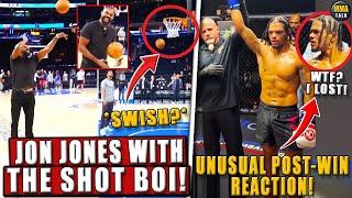 Jon Jones WITH THE SHOT BOY! *REACTIONS*; The MOST UNUSUAL REACTION post-victory?Matt Hamill,Bisping