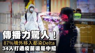 傳播力驚人！境外移入陽性個案87%為Delta病毒　34人打過疫苗還是感染 | 台灣新聞 Taiwan 蘋果新聞網