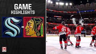 Seattle Kraken vs Chicago Blackhawks Full Game Highlights | CHSN Chicago Blackhawks