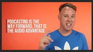 What is the audio advantage for personal branding?