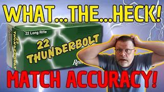 You won't believe it! Remington Thunderbolt .22lr 50 yard accuracy test Tikka T1X