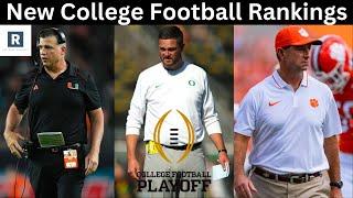 NEW Top 25 College Football Rankings | Change In College Football Playoff Picture