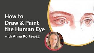 How to Draw and Paint the Human Eye - A Free Live Demo with Anna Korteweg