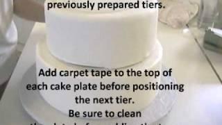 How to Stack a Wedding Cake--Very Sturdy Method