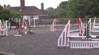 Riding Camp (Day 2) Jump lesson at Snowball Farm Equestrian Centre - Megan and Malteser