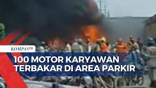 Kebakaran di PT IWIP Halmahera Tengah, 100 Motor Milik Karyawan Ludes Terbakar