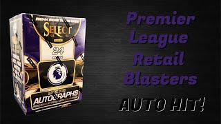 2023-24 Panini Select Premier League Soccer Blasters | Blue Pulsar Auto Hit!