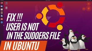 [FIX] User is not in the sudoers file