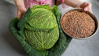 Lentils with cabbage are better than meat! Simple and delicious cabbage recipe!