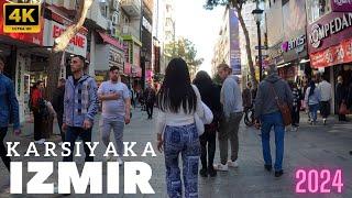 IZMIR KARŞIYAKA 2024 Walking Tour | 4k UHD 60fps | İZMİR TÜRKİYE